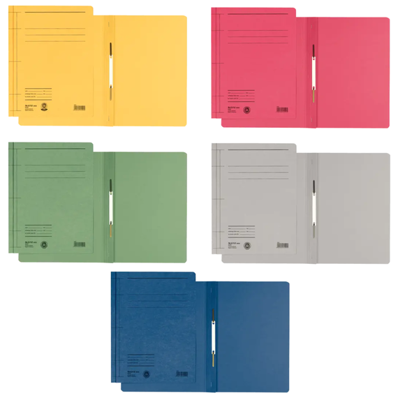 Dosar carton colorat cu sina, LEITZ, ALEGE CULOAREA: Gri - Papet