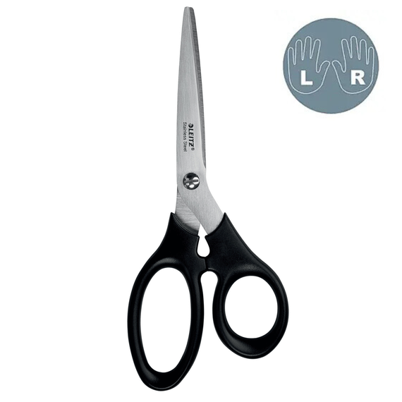 Foarfeca birou 18.5 cm, negru, LEITZ - Papet