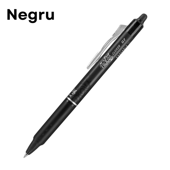 Roller 0.7 mm PILOT FriXion Clicker, ALEGE CULOAREA: Negru - 2Papet