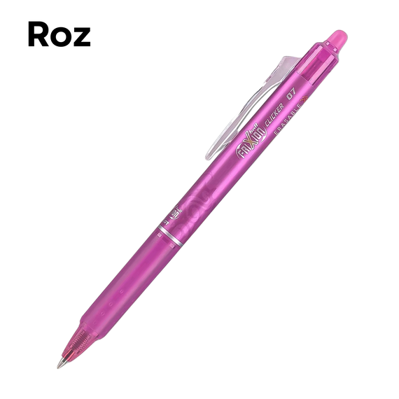 Roller 0.7 mm PILOT FriXion Clicker, ALEGE CULOAREA: Roz - 2Papet