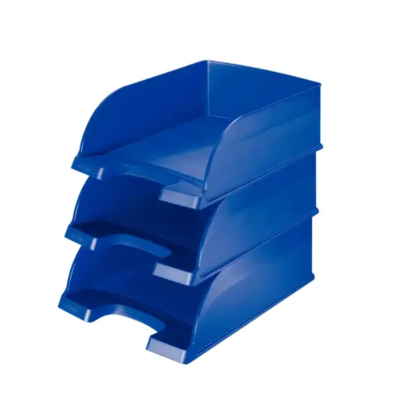 Tavita documente cu capacitate mare, color, LEITZ Plus Jumbo, ALEGE CULOAREA: Albastru - 3Papet