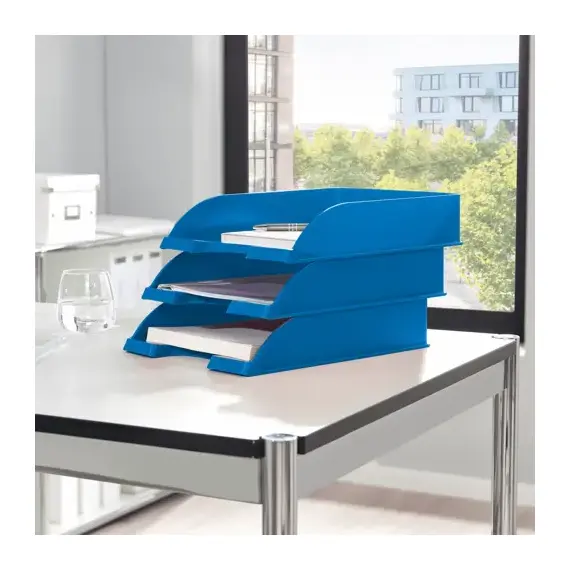 Tavita documente color, LEITZ WOW, ALEGE CULOAREA: Albastru - 3Papet