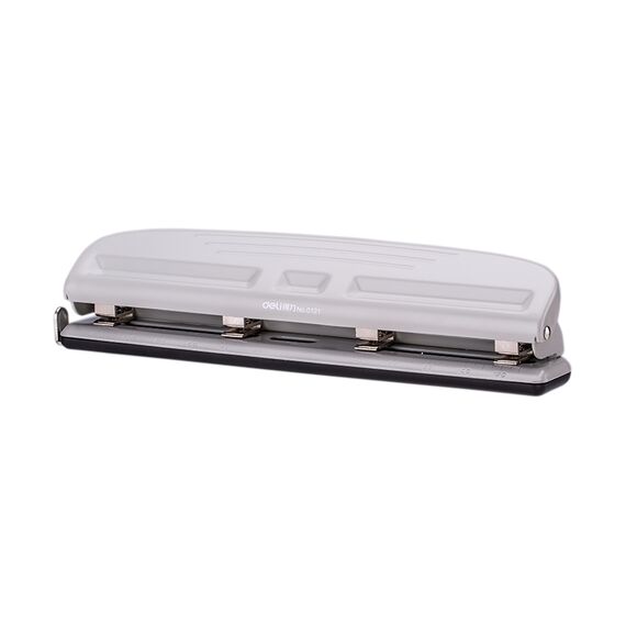 Perforator metalic cu 4 perforatii, DELI 0121, 10 coli, ALEGE CULOAREA: Negru - 6Papet