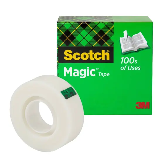 Banda adeziva invizibila Magic, 19 mm x 33 m, 3M SCOTCH Mat - Papet
