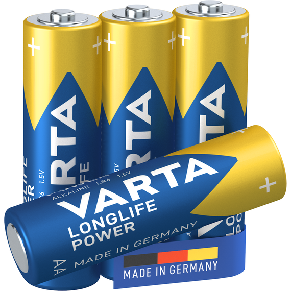 Baterie alcalina VARTA Longlife Power AA, 4 buc/set - 2Papet