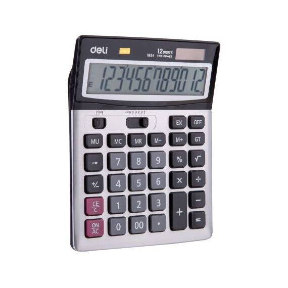 Calculator de birou cu 12 digits, DELI Metal 1654 - 2Papet