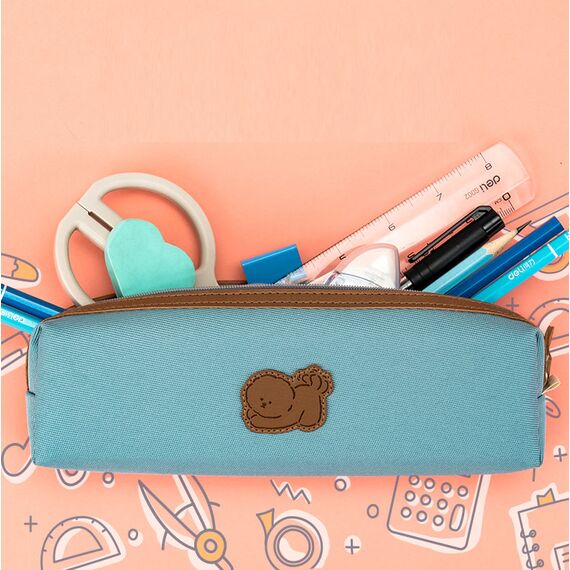 Penar tip Etui DELI Cute Dog, ALEGE CULOAREA: Albastru - 2Papet
