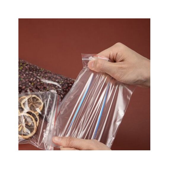 Pungi cu fermoar ziplock, 130 x 100 mm, DELI, 100 buc/set - 5Papet