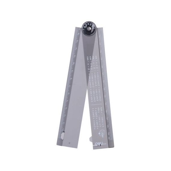 Rigla 30 cm smart pliabila, neagra, DELI - 3Papet