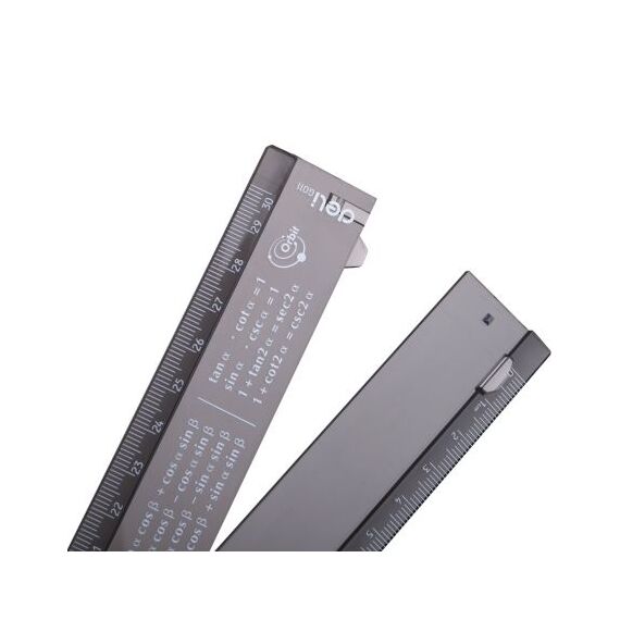 Rigla 30 cm smart pliabila, neagra, DELI - 4Papet
