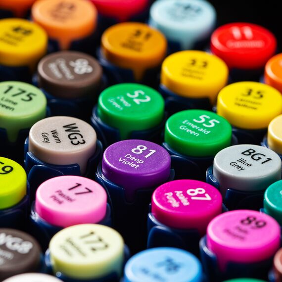 Set sketch marker cu 2 capete, husa textila, 30 culori/set, DELI Finenolo - 2Papet