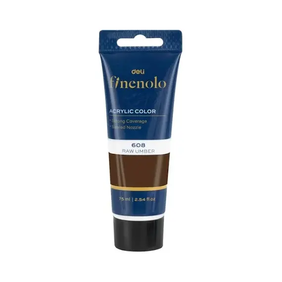 Culoare acrilica, 75 ml, DELI Finenolo, ALEGE CULOAREA: Maro - 2Papet