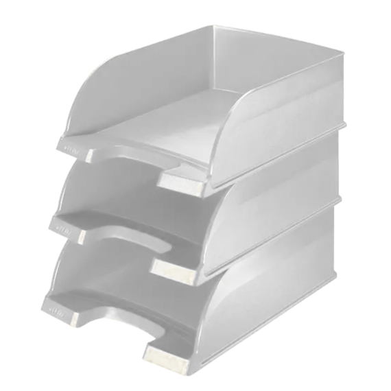 Tavita documente cu capacitate mare, color, LEITZ Plus Jumbo, ALEGE CULOAREA: Transparent - 3Papet