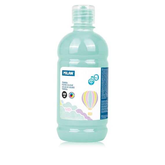 Culori tempera 500 ml, MILAN, ALEGE CULOAREA: Verde pastel - 2Papet