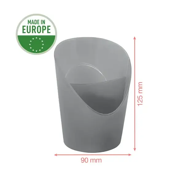 Suport instrumente de scris plastic, forma cilindrica, ESSELTE Colour Breeze, ALEGE CULOAREA: Albastru - 4Papet