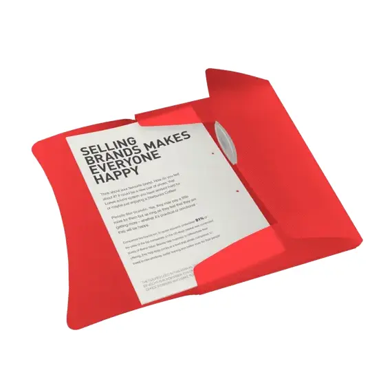 Mapa plastic A4, cu elastic ESSELTE Vivida, ALEGE CULOAREA: Rosu - 3Papet