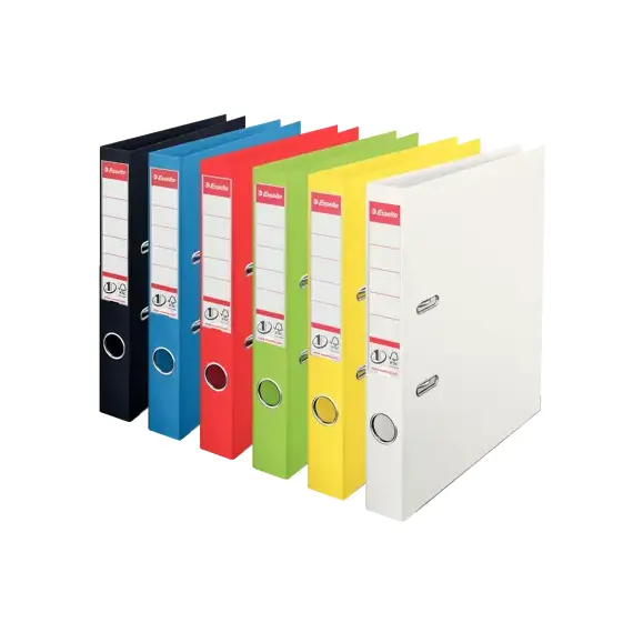 Biblioraft plastifiat interior-exterior, 5 cm ESSELTE Vivida Power, ALEGE CULOAREA: Galben - Papet