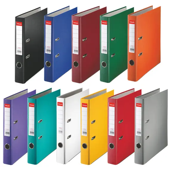 Biblioraft plastifiat, 5 cm ESSELTE Economy, ALEGE CULOAREA: Albastru - Papet