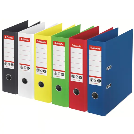 Biblioraft carton reciclat, 7.5 cm ESSELTE Nr. 1 Power, ALEGE CULOAREA: Alb - Papet