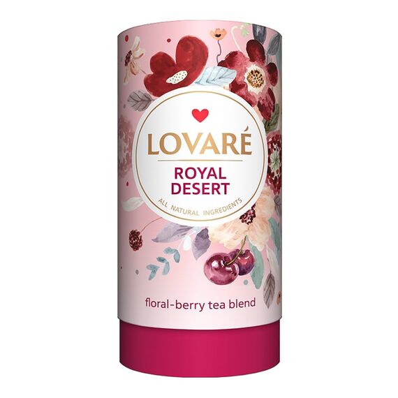 Ceai Royal Dessert, tub 80g cu 15 filtre incluse, LOVARE - Papet