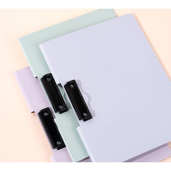 Clipboard dublu PP foam, A4 landscape, DELI Macarons, ALEGE CULOAREA: Mov - 4Papet