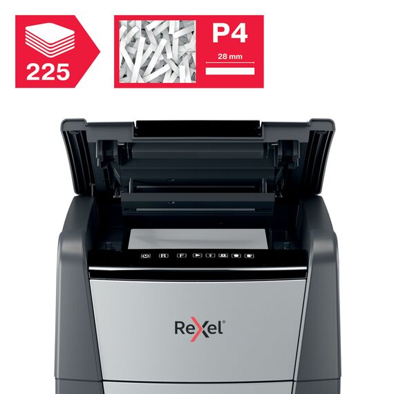 Distrugator documente 225 coli, Cross-Cut, REXEL Optimum 225X - 3Papet