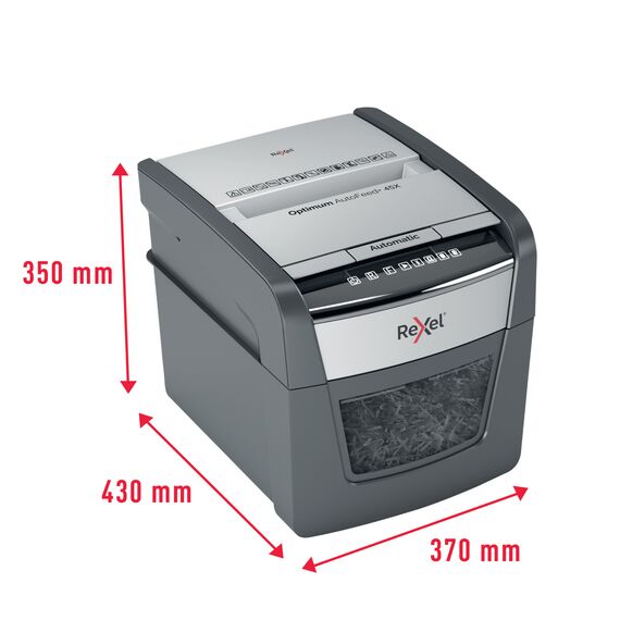 Distrugator documente 45 coli, Cross-Cut, REXEL Optimum 45X - 3Papet