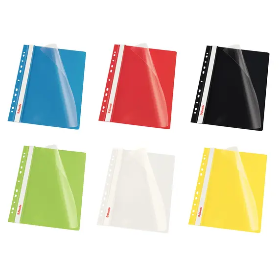 Dosar plastic cu sina si multiperforatii, ESSELTE, ALEGE CULOAREA: Albastru - Papet