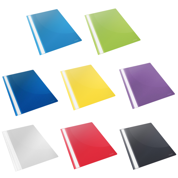 Dosar plastic cu sina, 25 buc/set, ESSELTE, ALEGE CULOAREA: Albastru - Papet