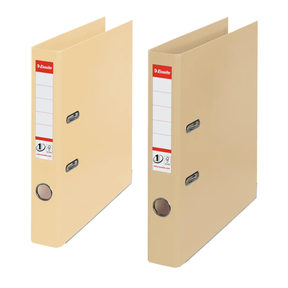 Biblioraft plastifiat interior-exterior, 5 cm ESSELTE Power Nude, ALEGE CULOAREA: Nisipiu - Papet