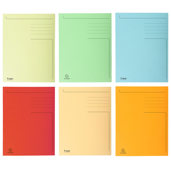 Dosar plic, carton colorat, EXACOMPTA, ALEGE CULOAREA: Galben - Papet