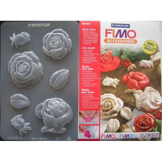 Matrita flexibila trandafiri, FIMO Accesories - 2Papet