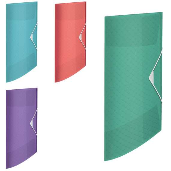 Mapa plastic A4, cu elastic ESSELTE Colour Breeze, ALEGE CULOAREA: Lavanda - Papet