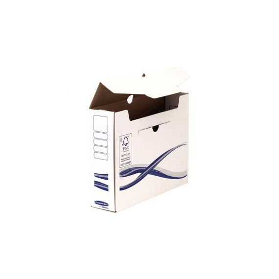 Cutie arhivare 8 cm, carton alb FELLOWES Bankers Box - 2Papet