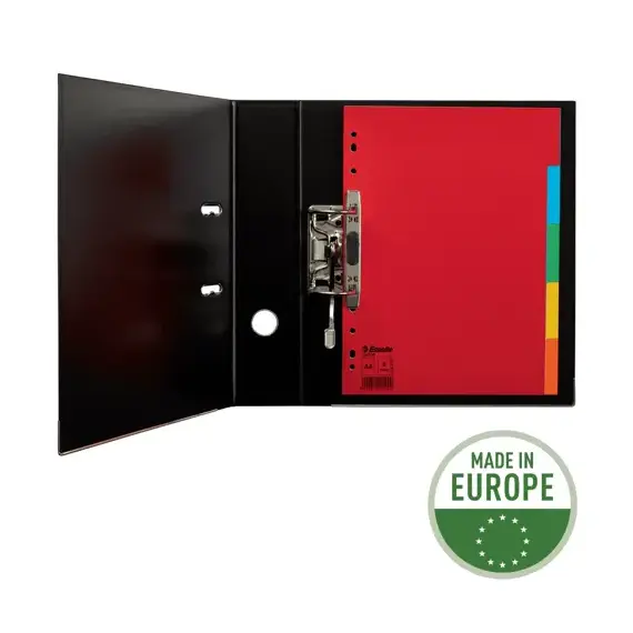 Separatoare carton A4, 5 culori/set , ESSELTE Economy - 3Papet
