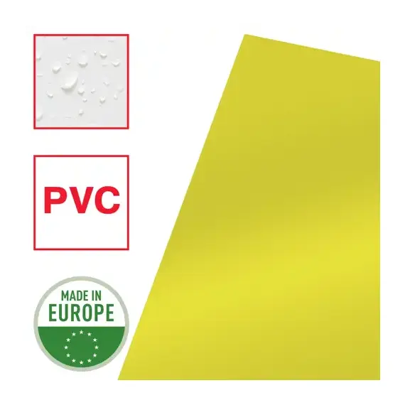Mapa plastic cristal A4, deschidere in L, 150 microni, 25 buc/set, ESSELTE, ALEGE CULOAREA: Galben - 4Papet