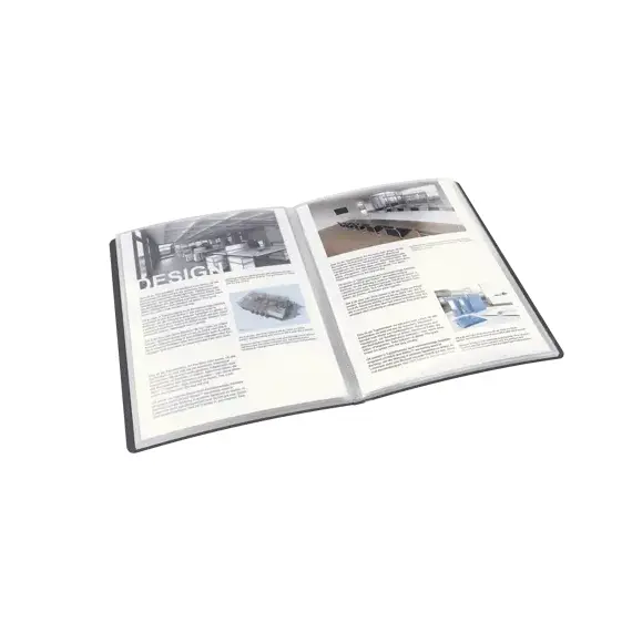 Mapa de prezentare A4 cu 40 folii, ESSELTE Panorama, neagra - 2Papet