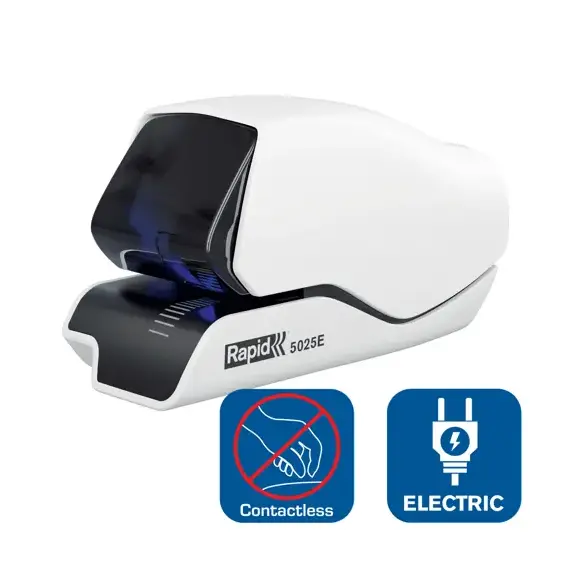 Capsator electric capsare plata, RAPID Supreme 5025e, cu adaptor, 25 coli - 4Papet