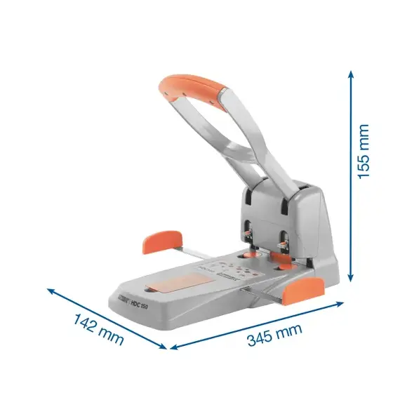 Perforator de mare capacitate, 2 perforatii, RAPID Supreme HDC150, 150 coli - 4Papet