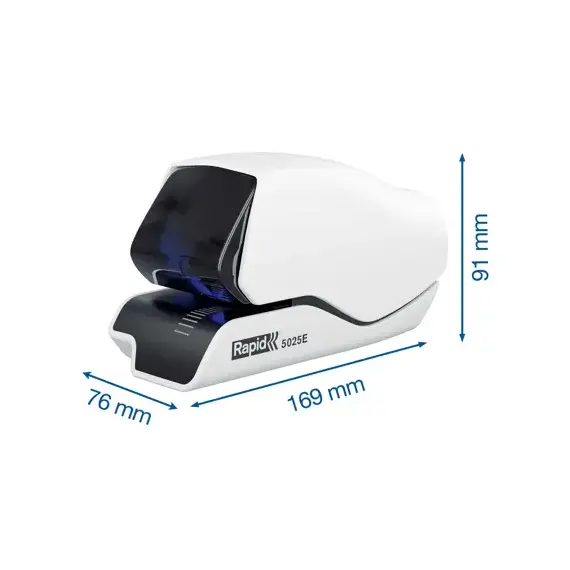 Capsator electric capsare plata, RAPID Supreme 5025e, cu adaptor, 25 coli - 5Papet