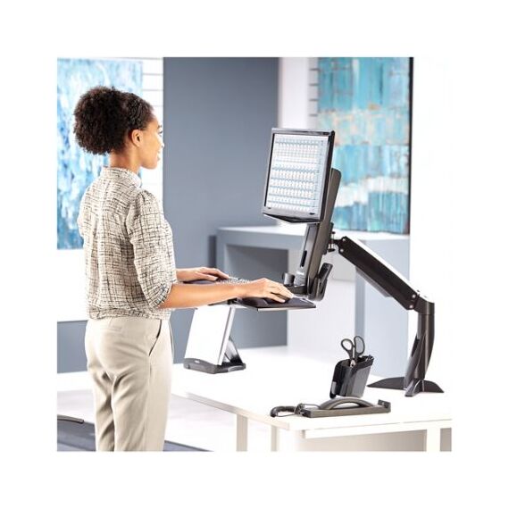 Platforma inteligenta cu suport pliabil, FELLOWES Sit-stand Easy Glide - 4Papet