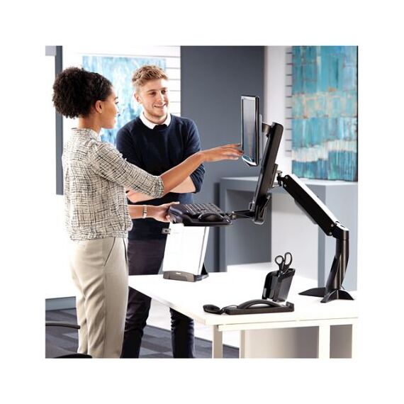 Platforma inteligenta cu suport pliabil, FELLOWES Sit-stand Easy Glide - 6Papet
