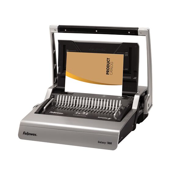 Aparat de indosariat manual cu inele plastic, FELLOWES Galaxy-500 - 3Papet