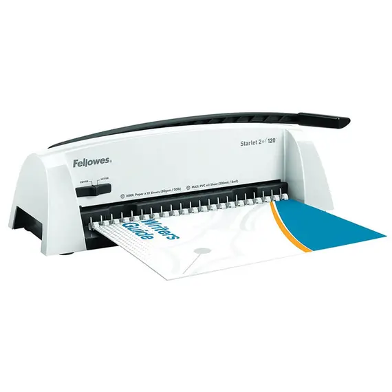 Aparat de indosariat manual cu inele plastic, FELLOWES Starlet 2 Plus - 5Papet