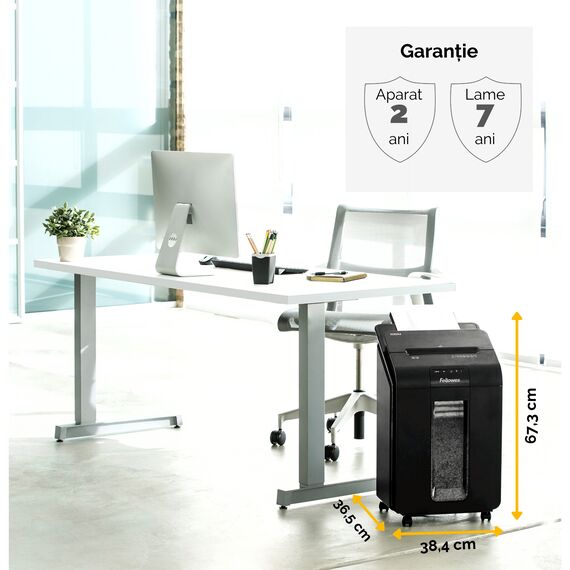 Distrugator documente 100 coli, Micro-Cut, FELLOWES Automax - 4Papet