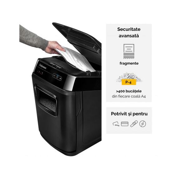 Distrugator documente 150 coli, Cross-Cut, FELLOWES Automax - 2Papet