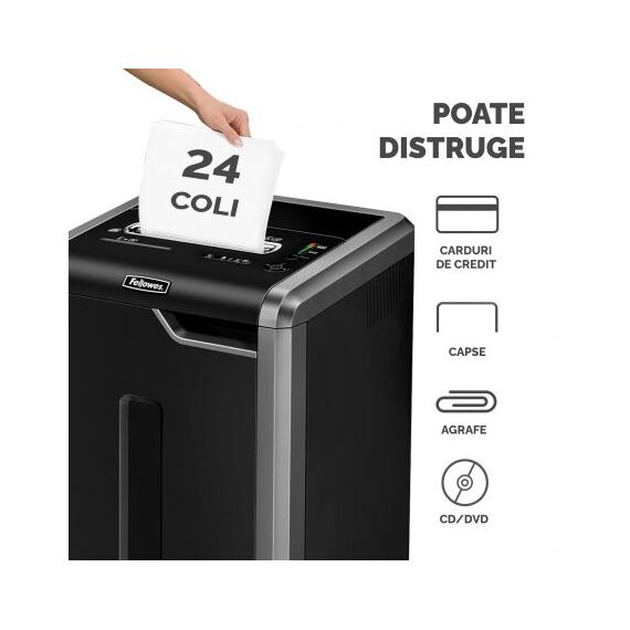 Distrugator documente 24 coli, Cross-Cut, FELLOWES 325Ci - 3Papet