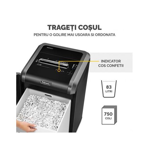 Distrugator documente 24 coli, Cross-Cut, FELLOWES 325Ci - 5Papet