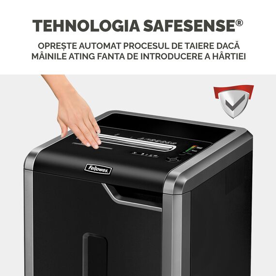 Distrugator documente 26 coli, Strip-Cut, FELLOWES 325i - 4Papet
