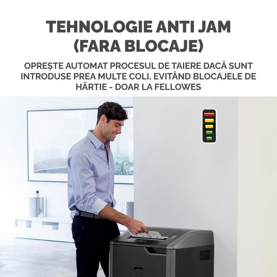 Distrugator documente 32 coli, Cross-Cut, FELLOWES 485Ci - 7Papet